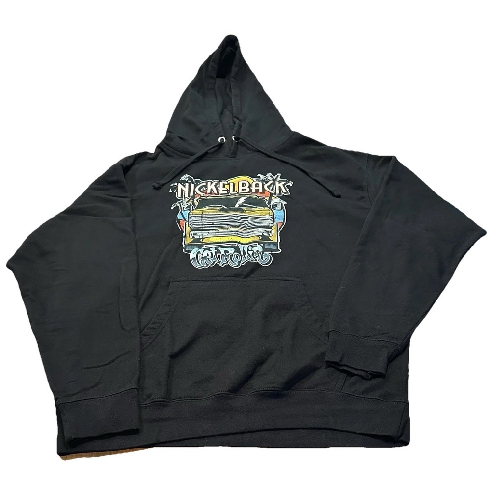 Nickelback Get Rollin‎ North American Tour 2023 Concert Hoodie Sweatshirt Size L